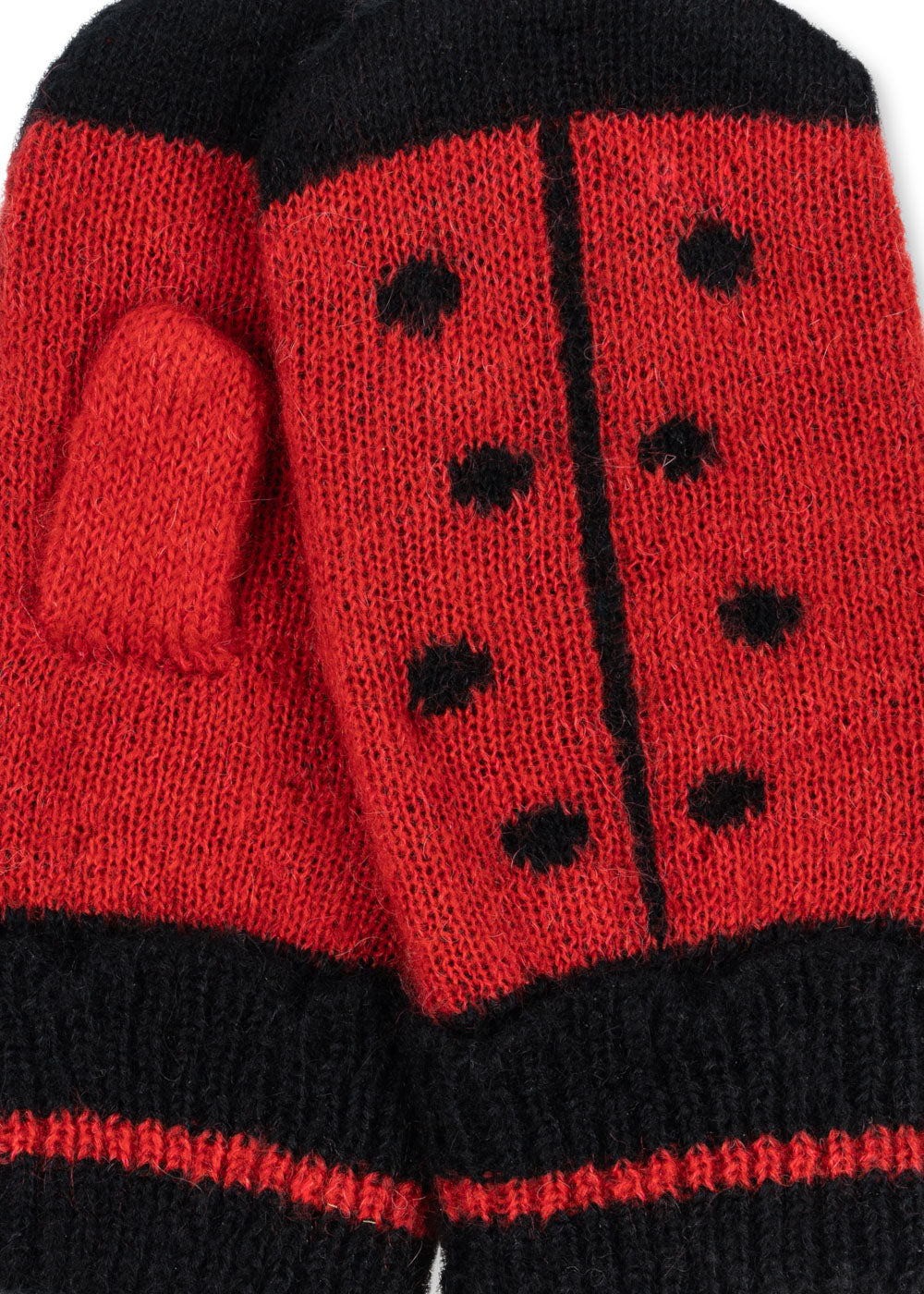 [Konges Slojd] Ladybug Mittens - Barbados Cherry