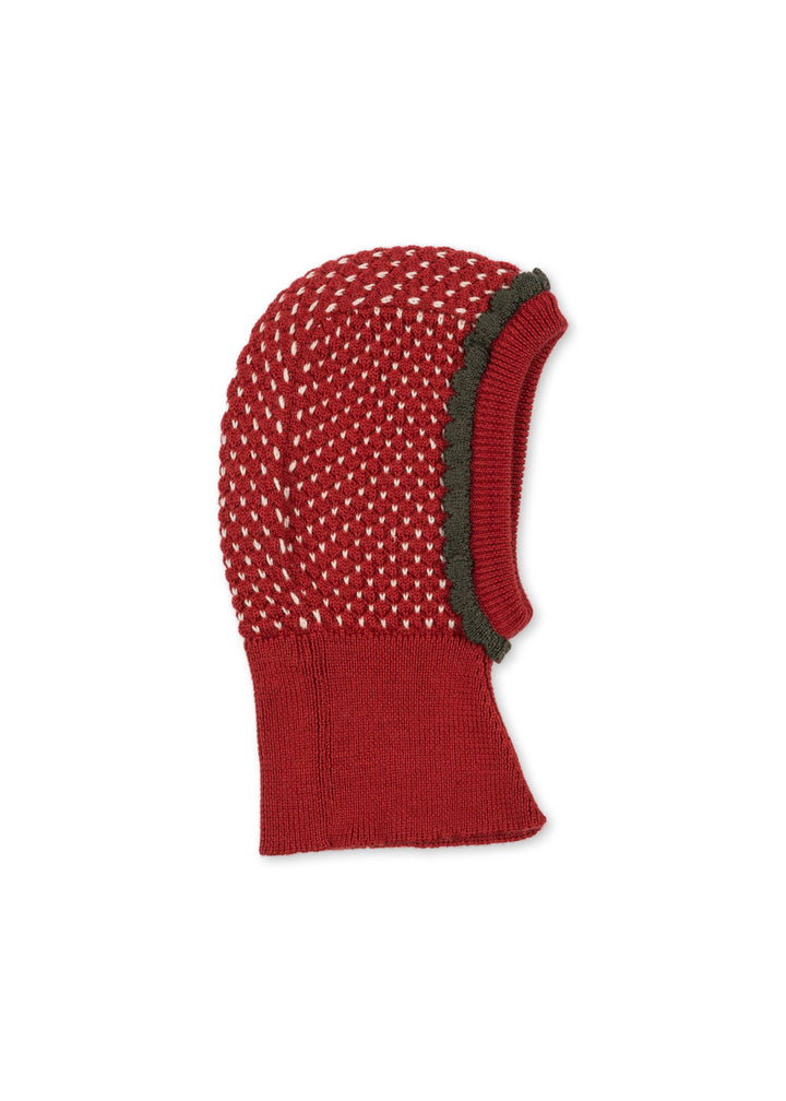[Konges slojd] STrawberry Balaclava - True Red