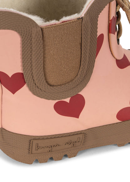 [Konges slojd] Thermo Boots Print - Amour Pink