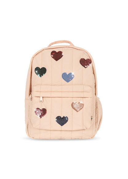 [Konges slojd] Juno Quilted Sequin Backpack - Cameo Rose