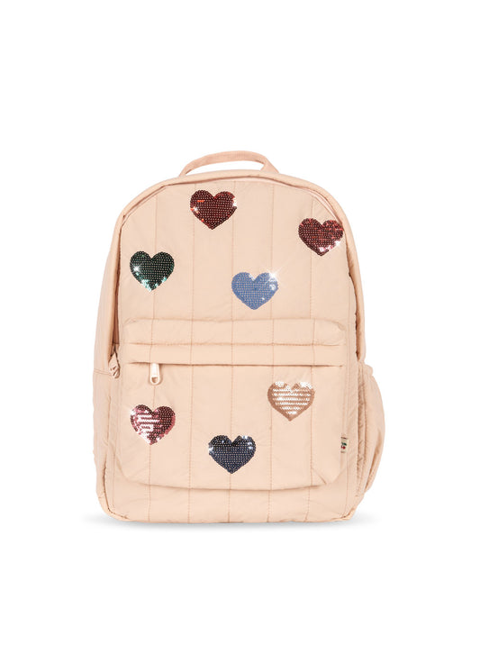 [Konges slojd] Juno Quilted Sequin Backpack - Cameo Rose