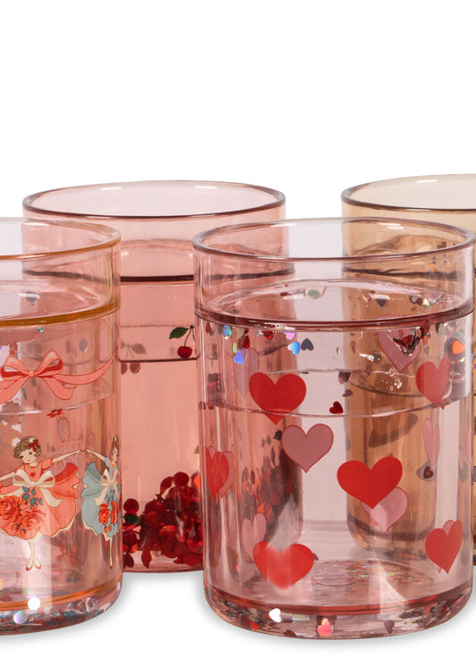 [konges slojd] 4pack glitter cups - Rose Multi