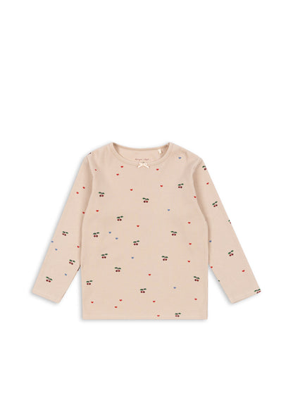 [Konges slojd] Ella LS Tee GOTS - Cherry Coeur Blush