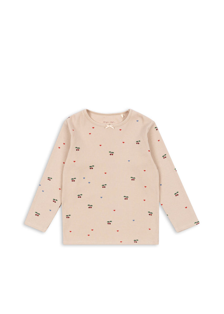 [Konges slojd] Ella LS Tee GOTS - Cherry Coeur Blush