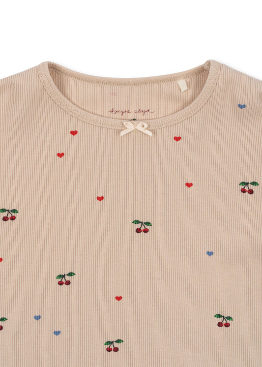 [Konges slojd] Ella LS Tee GOTS - Cherry Coeur Blush