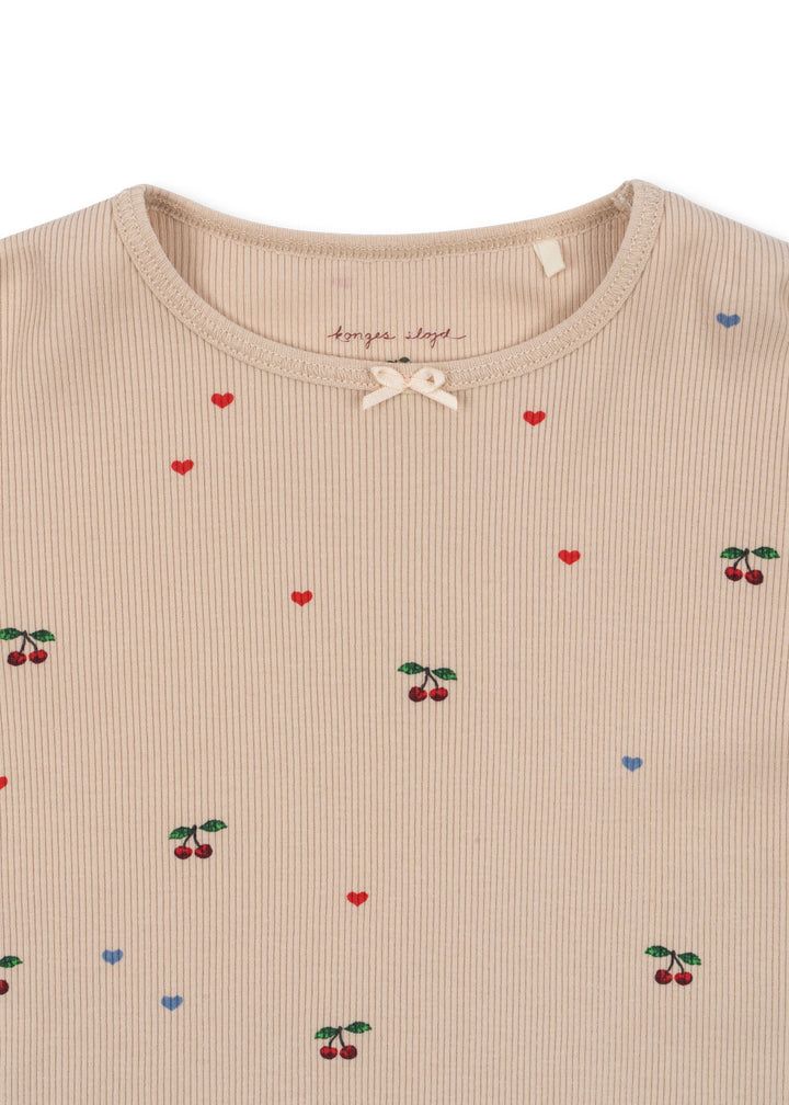 [Konges slojd] Ella LS Tee GOTS - Cherry Coeur Blush