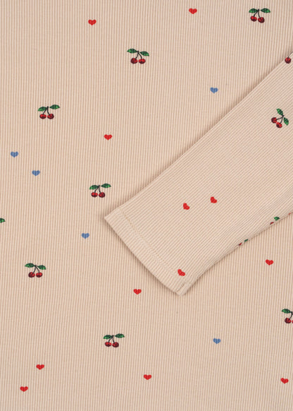 [Konges slojd] Ella LS Tee GOTS - Cherry Coeur Blush