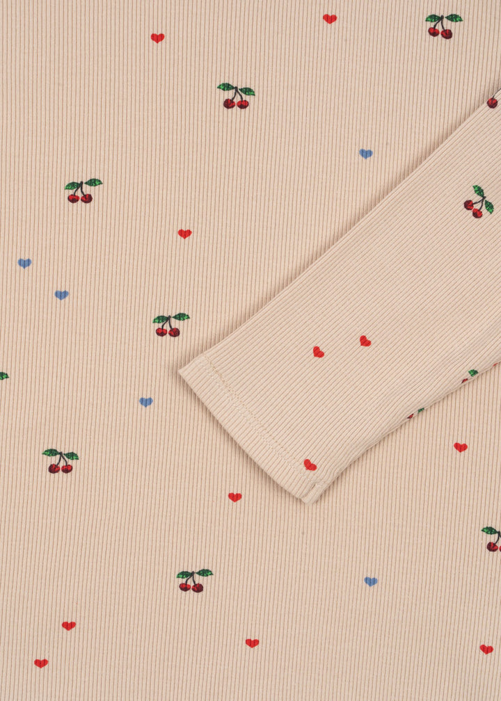 [Konges slojd] Ella LS Tee GOTS - Cherry Coeur Blush