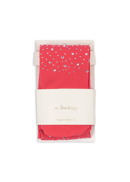 [Konges slojd][3-7Y]Glam stockings - Amour Pink