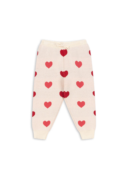 [Konges slojd] Lapis Knit Pants GOTS - Coeur Colore Duo Pink