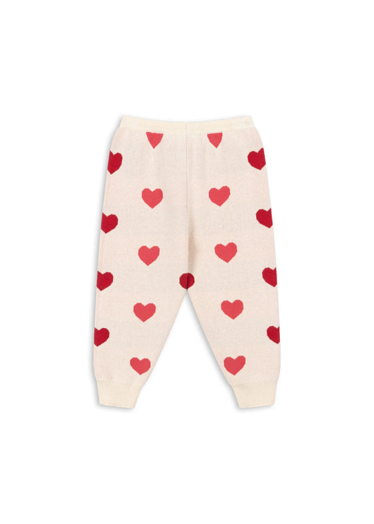 [Konges slojd] Lapis Knit Pants GOTS - Coeur Colore Duo Pink