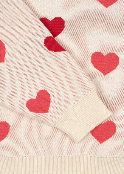 [Konges slojd] Lapis Knit Sweater GOTS - Coeur Colore Duo Pink