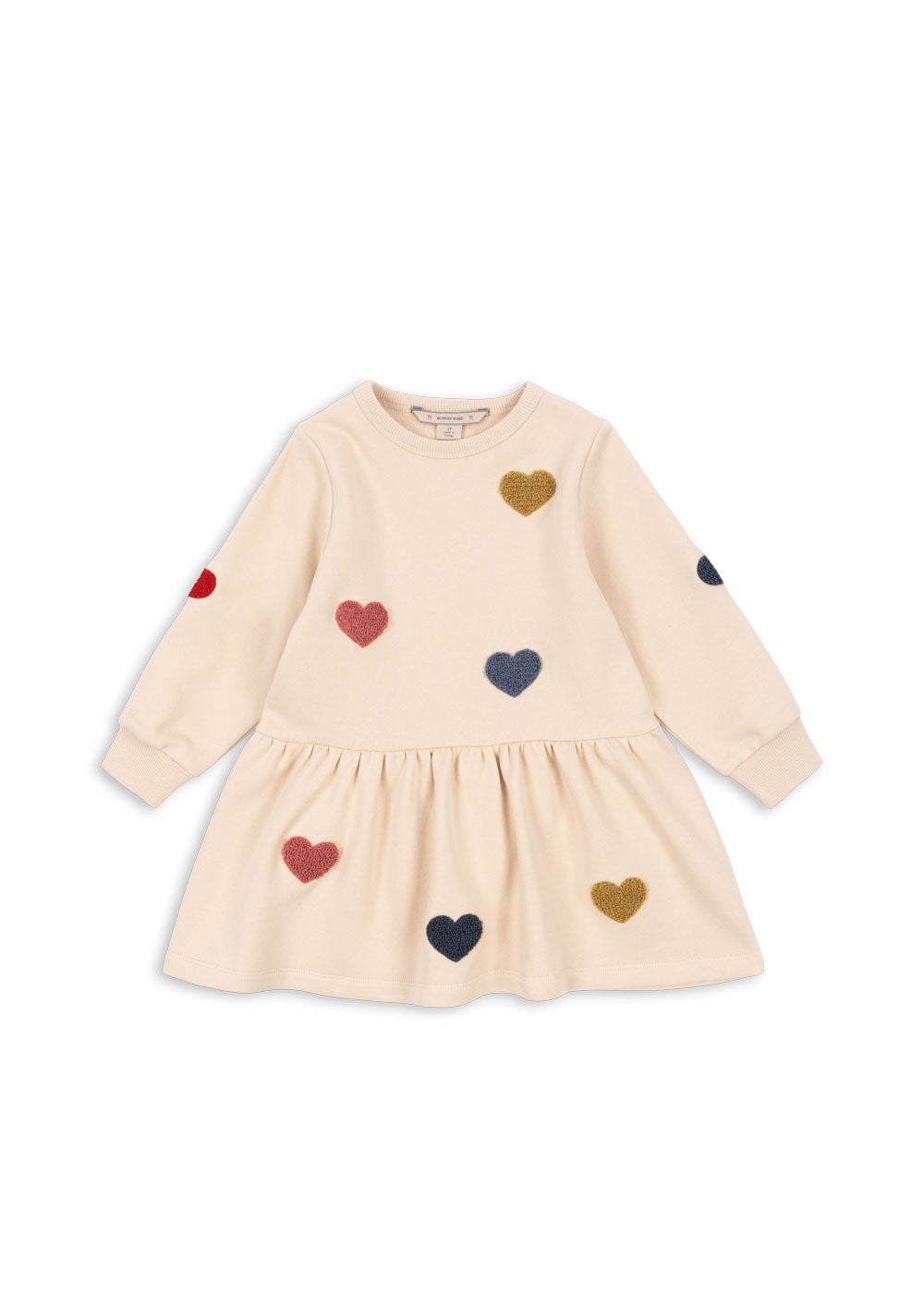 [Konges slojd] Lou Terry Sweat Dress - Multi Heart