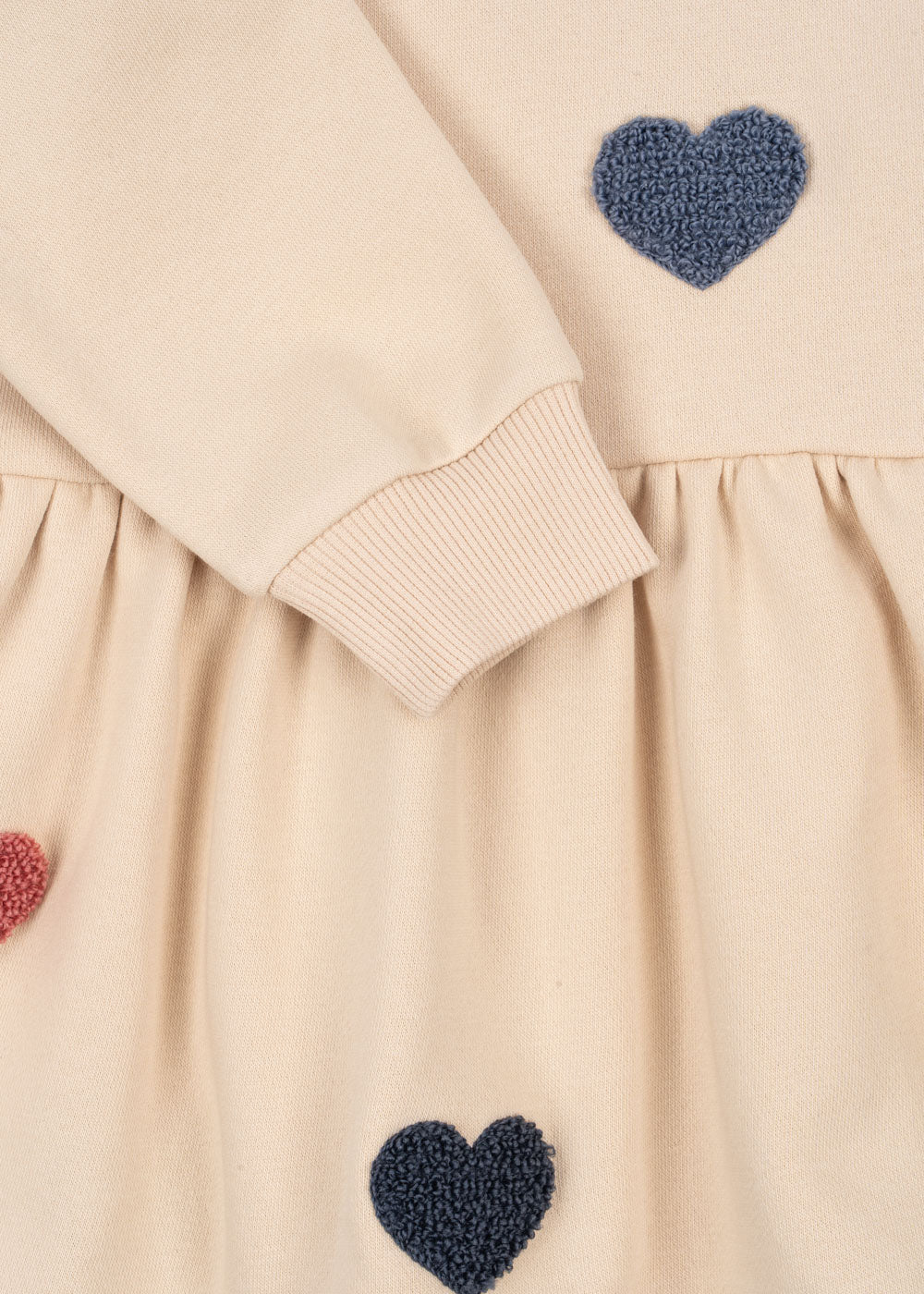 [Konges slojd] Lou Terry Sweat Dress - Multi Heart