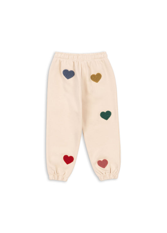 [Konges slojd] Lou Terry Sweat Pants - Multi Heart
