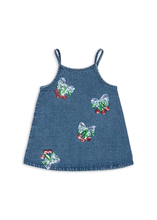 [Konges slojd] Magot Sequin Strap Dress GOTS - Amarena Sequin