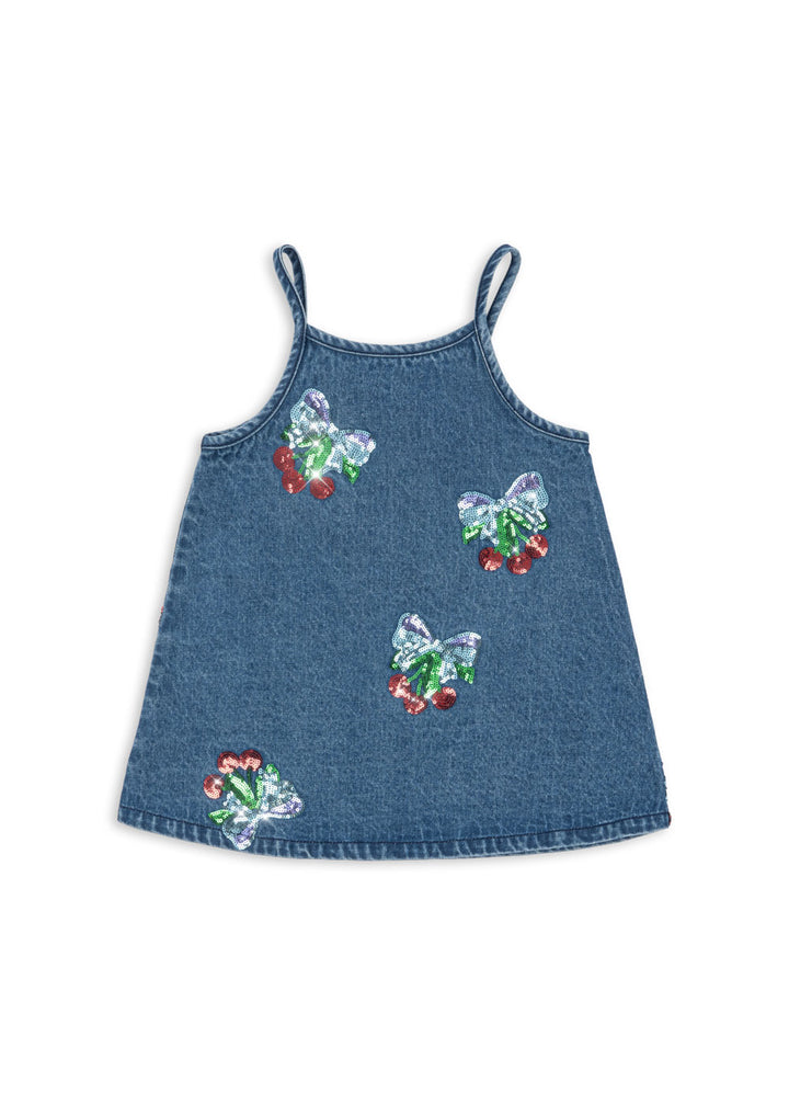 [Konges slojd] Magot Sequin Strap Dress GOTS - Amarena Sequin