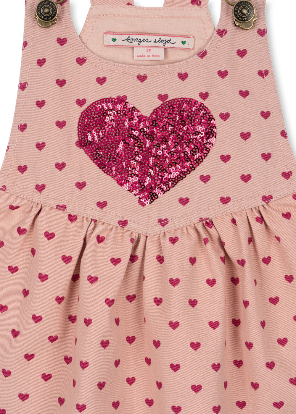 [Konges slojd] Nola Sequin Spencer Dress GOTS - Berry Coeur