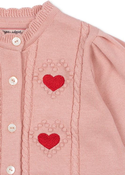 [Konges slojd] Soleil Cardigan Gots - Silver Pink