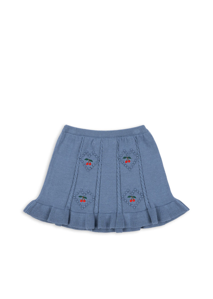 [Konges slojd] Soleil Knit Skirt GOTS - Country Blue
