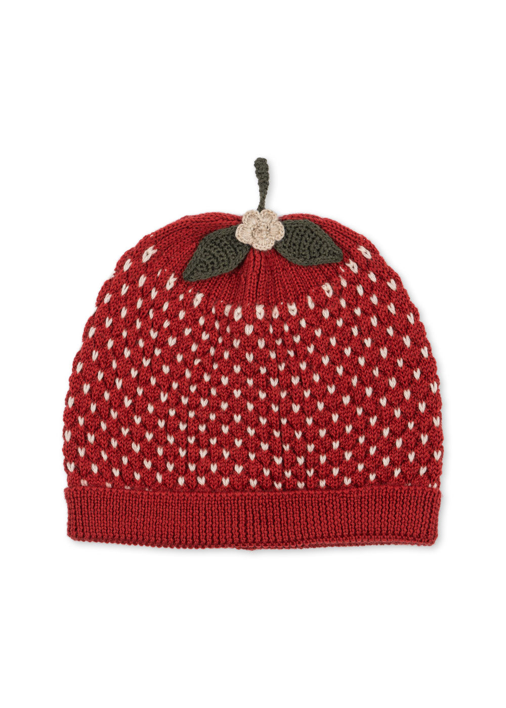 [Konges slojd] STrawberry Beanie - True Red