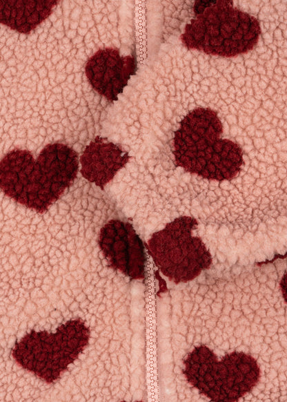 [Konges slojd] Jody Teddy Hoodie Jacket - Coeur Mellow