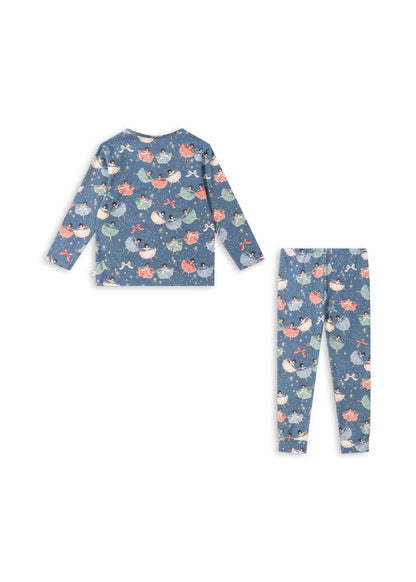 [Konges slojd] Basic Blouse / Pants Set GOTS - Snow Bow Ballerina