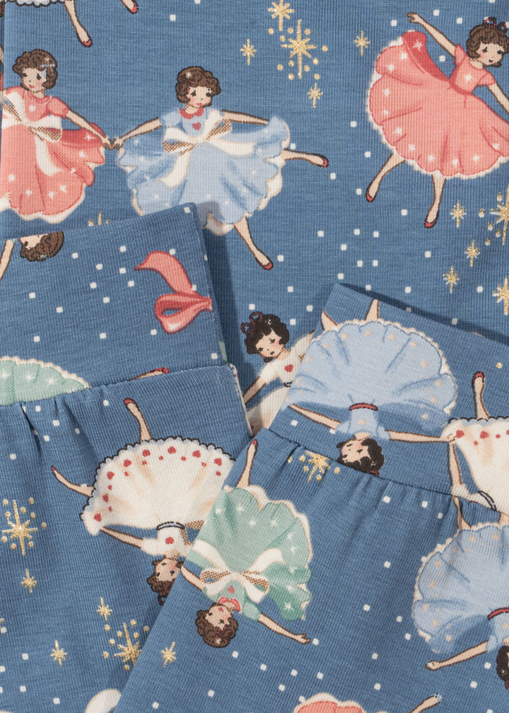 [Konges slojd] Basic Blouse / Pants Set GOTS - Snow Bow Ballerina