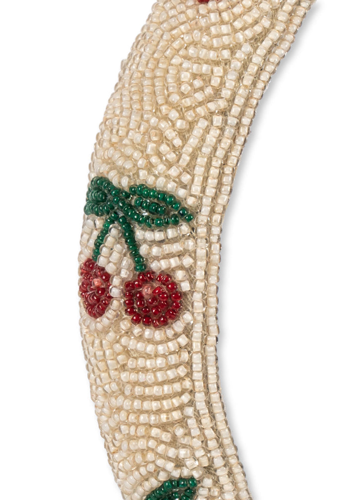 [Konges slojd] Beaded Hairbrace - Cherry
