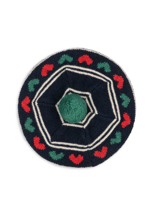 [Konges slojd] Belou Knit Beret - Heart