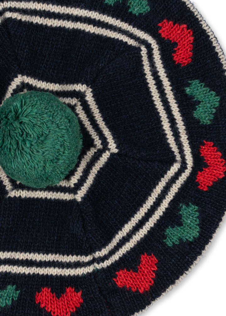 [Konges slojd] Belou Knit Beret - Heart