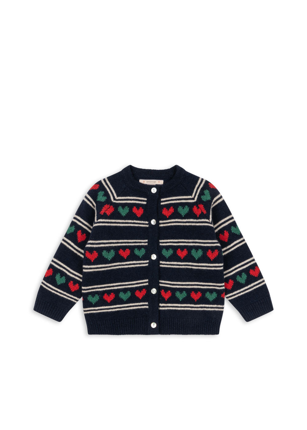 [Konges slojd] Belou Knit Collar Cardigan - Heart