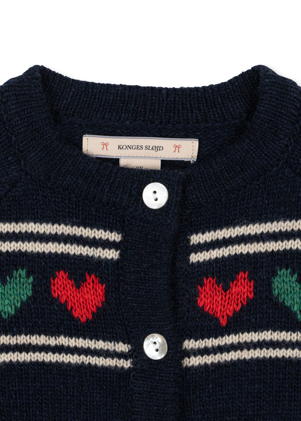 [Konges slojd] Belou Knit Collar Cardigan - Heart
