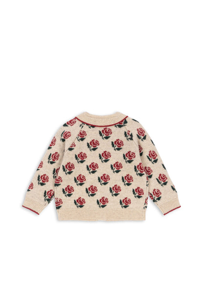 [Konges slojd] Belou Knit Collar Cardigan - Rose
