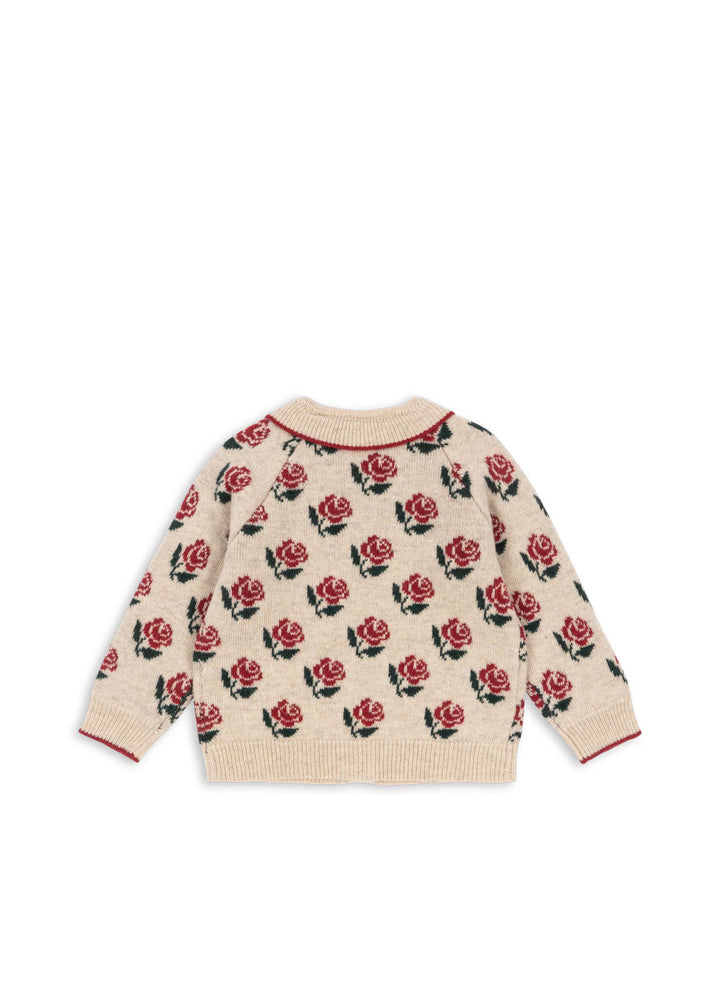 [Konges slojd] Belou Knit Collar Cardigan - Rose