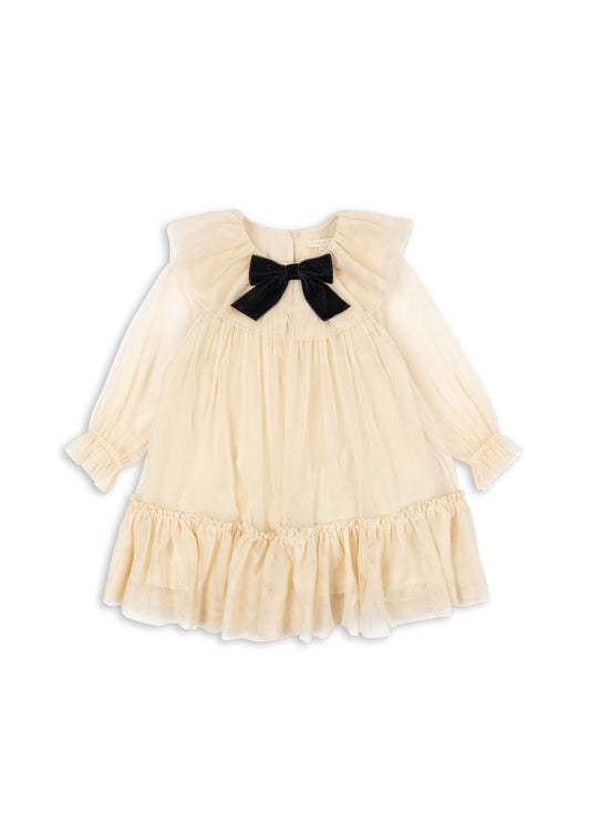 [Konges slojd] Bow Dress - Parchment