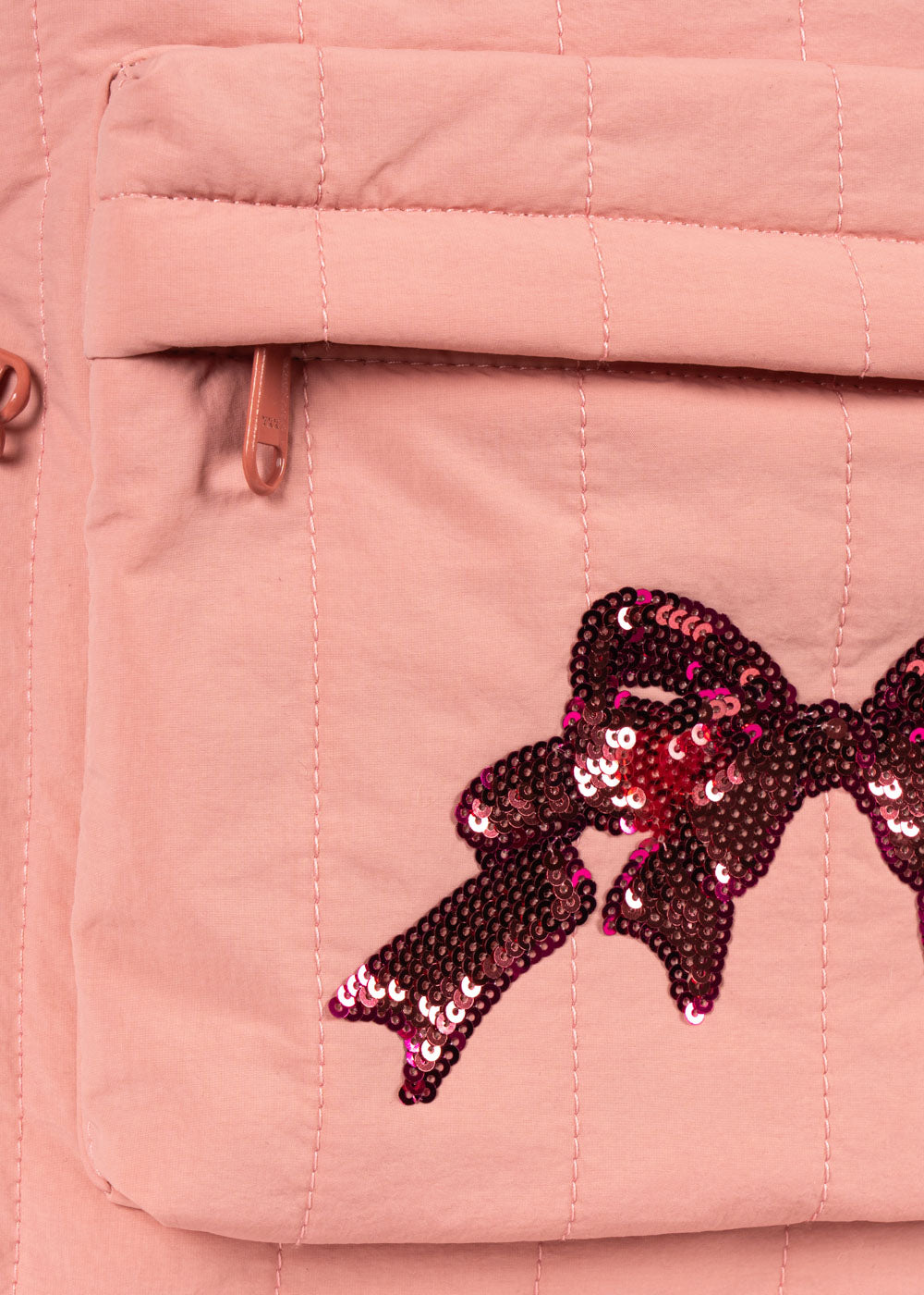 [11월10일 출고예정]
[Konges slojd] Juno Quilted Sequin Backpack - Rose