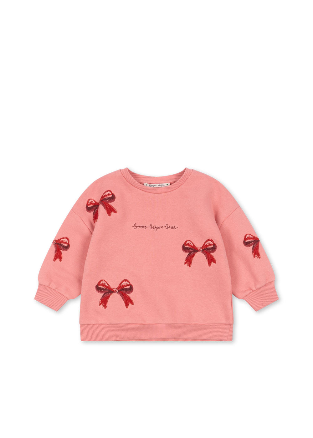 [Konges slojd] Lou Bow Sweat Shirt OCS - Strawberry ICE
