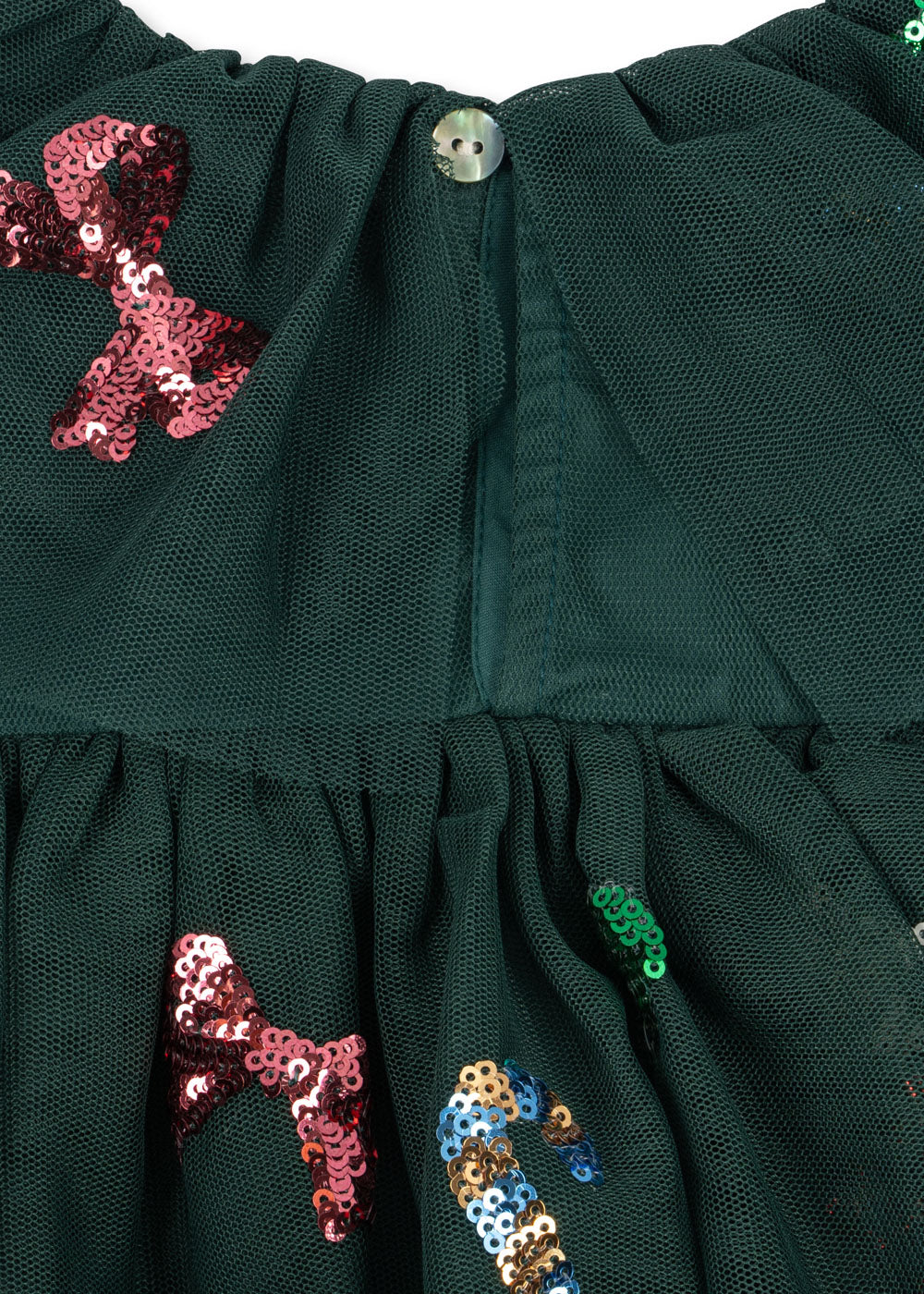 [Konges slojd] Yvonne Christmas Dress -  Hunter Green