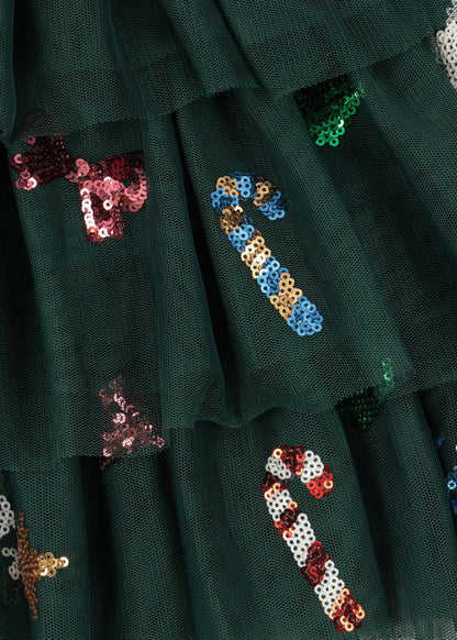 [Konges slojd] Yvonne Christmas Dress -  Hunter Green