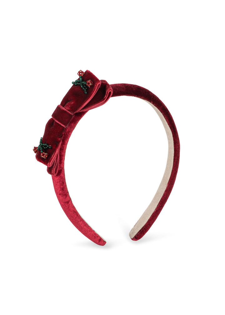 [Konges slojd] Juliette Bow Hairbrace - Rio Red