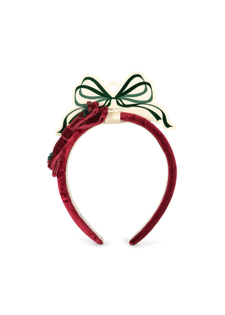 [Konges slojd] Juliette Bow Hairbrace - Rio Red