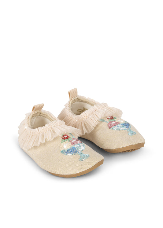 [Konges slojd] Amandine Frill Swim Shoes - Rosewater