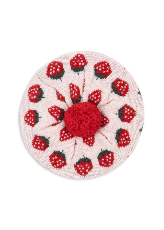 [Konges slojd] Belou Knit Beret - Strawberry