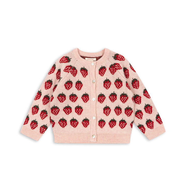 [Konges slojd] Belou Knit Cardigan - Strawberry