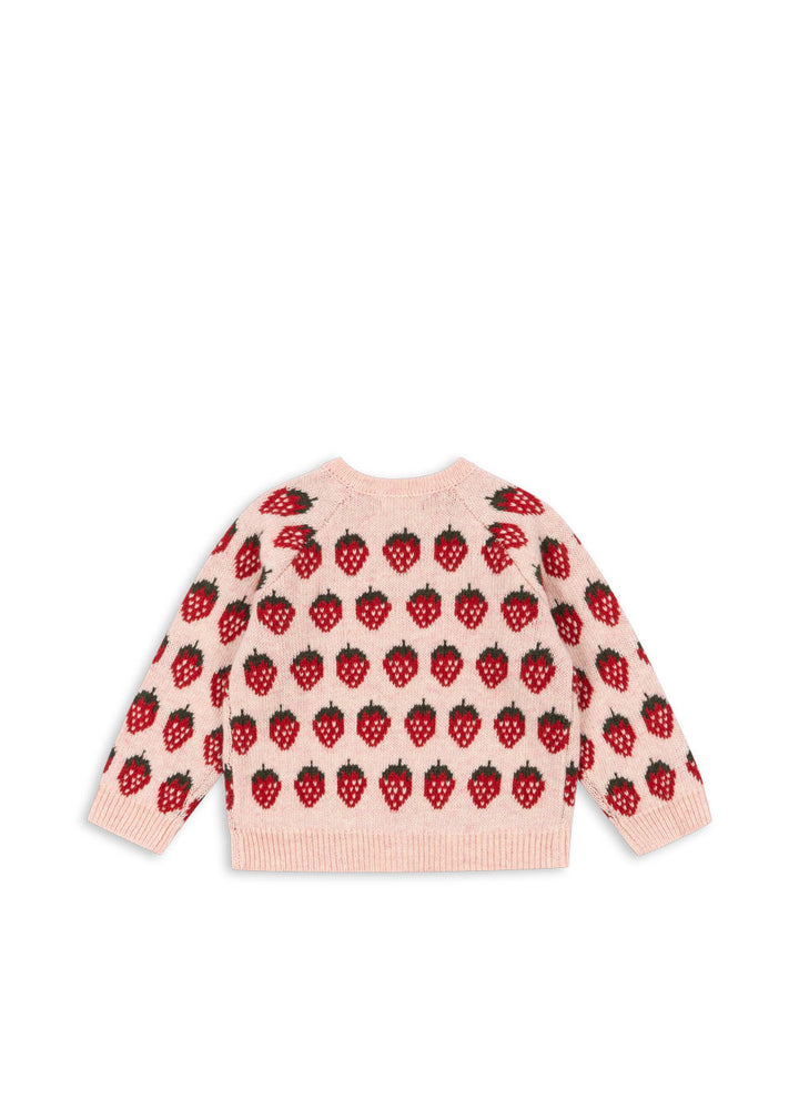 [Konges slojd] Belou Knit Cardigan - Strawberry
