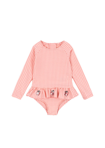 [Konges Slojd] Etta LS Swimsuit - Geranium Pink