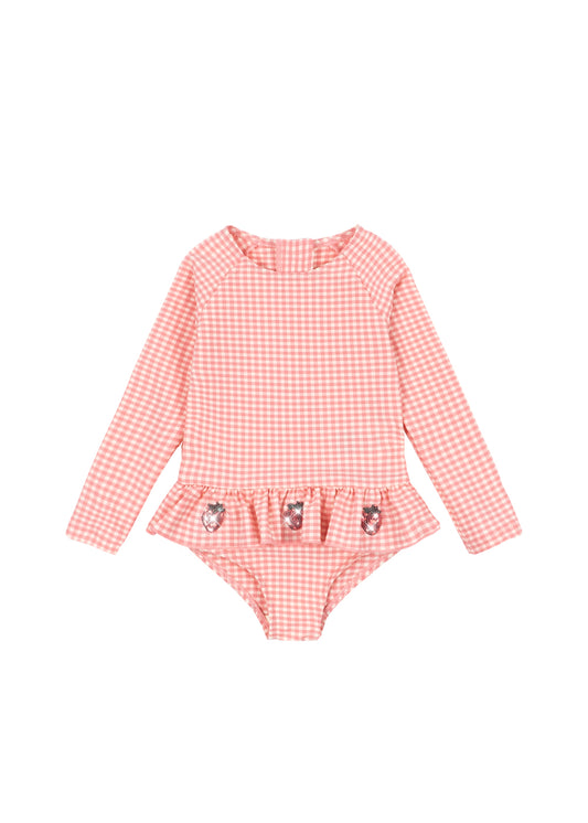 [Konges Slojd] Etta LS Swimsuit - Geranium Pink