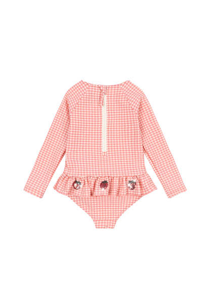 [Konges Slojd] Etta LS Swimsuit - Geranium Pink