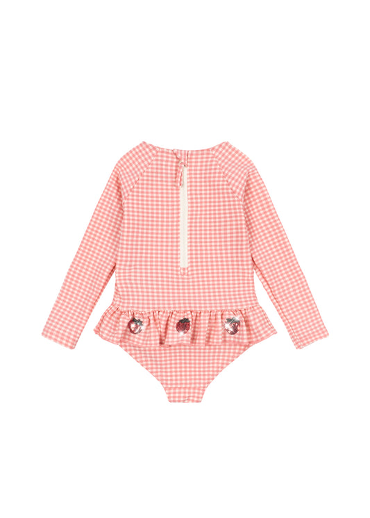 [Konges Slojd] Etta LS Swimsuit - Geranium Pink